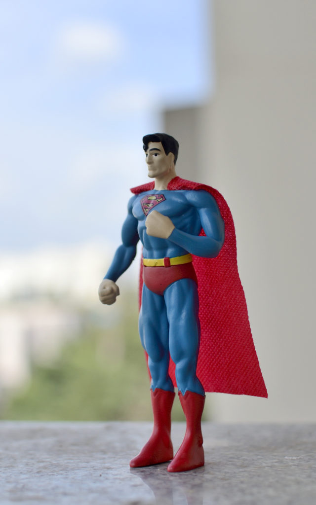 Bendable Superman Figure - Toy Photography