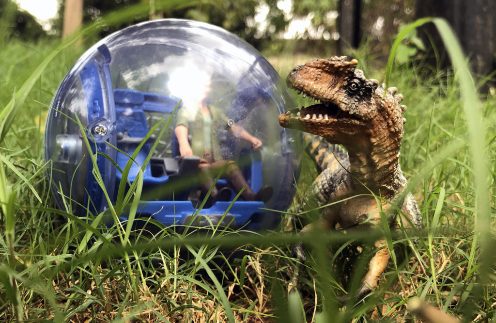 Jurassic World Owen and Claire's Gyrosphere Attack