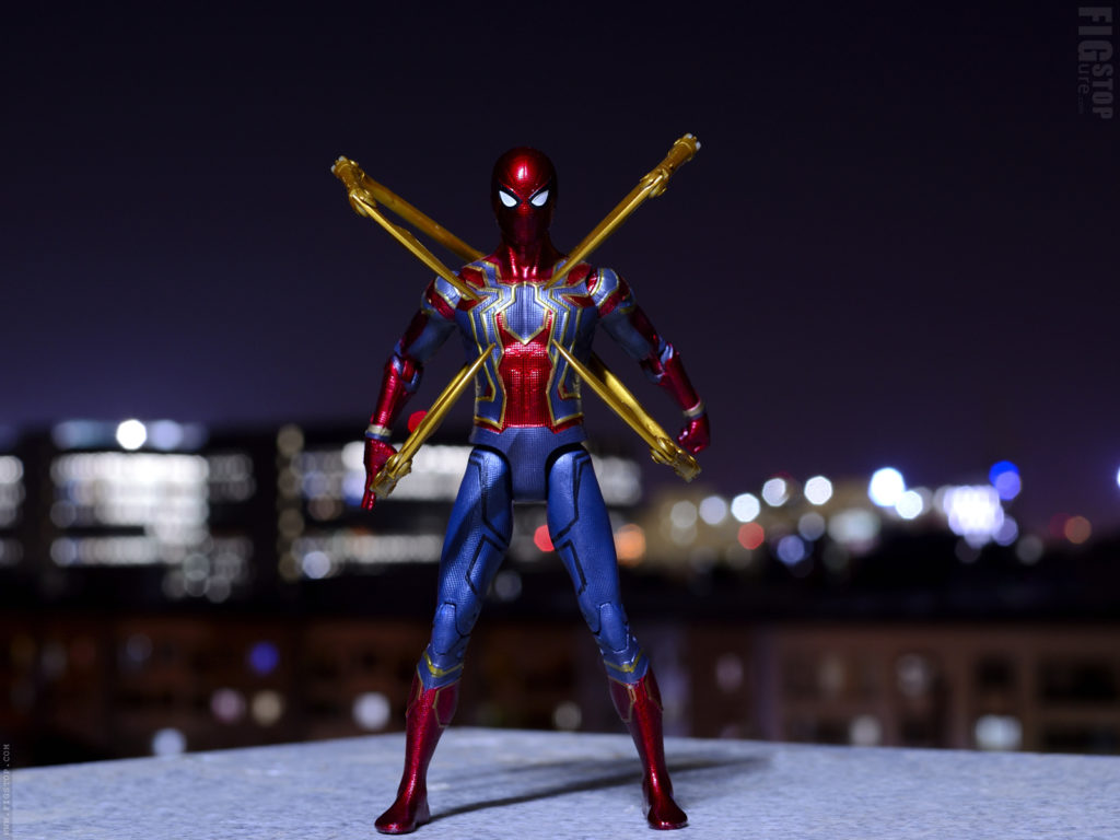 Iron Spider Night Out Toy Photography