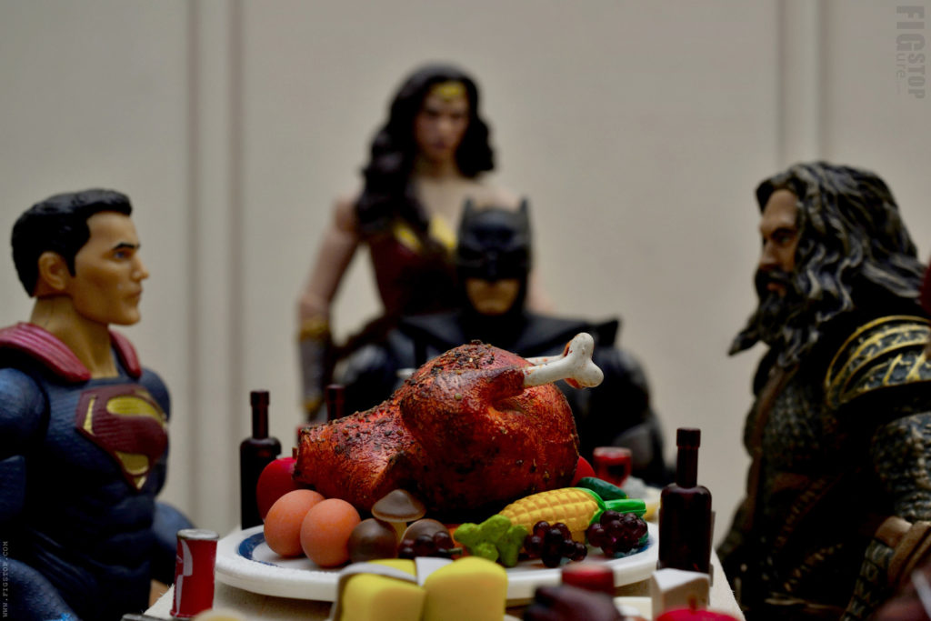 Thanksgiving Dinner with Batman and Wonder Woman
