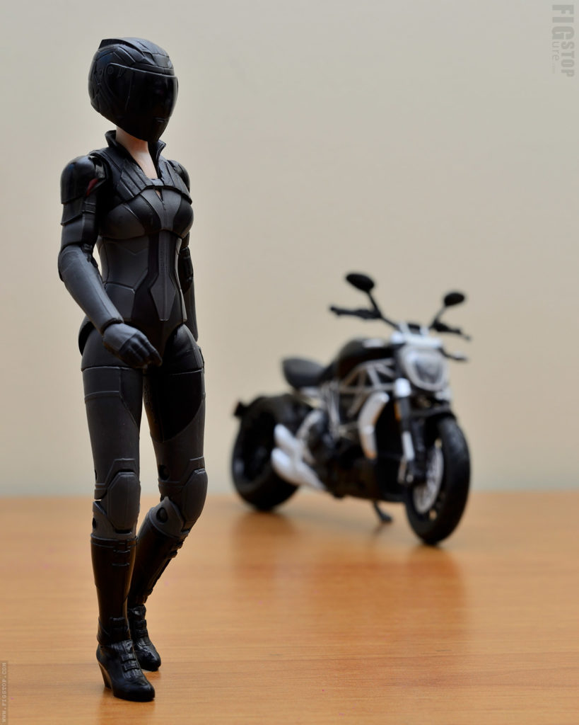 Kitbashed Motorcycle Rider - Action Figure