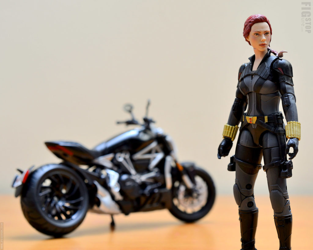 Kitbashed Motorcycle Rider - Action Figure - Black Widow