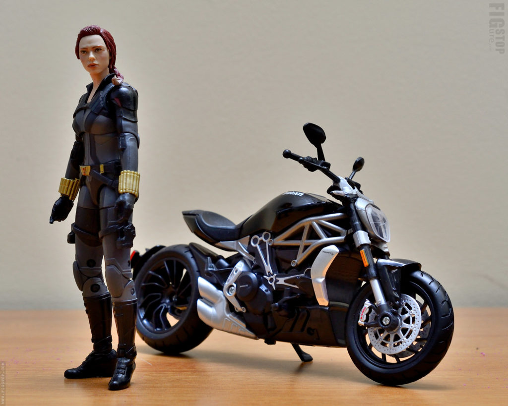 Kitbashed Motorcycle Rider - Action Figure - Black Widow