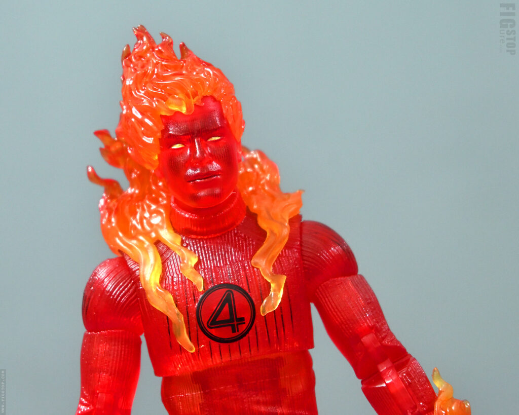 Marvel Legends - Fantastic Four - Human Torch Face Details